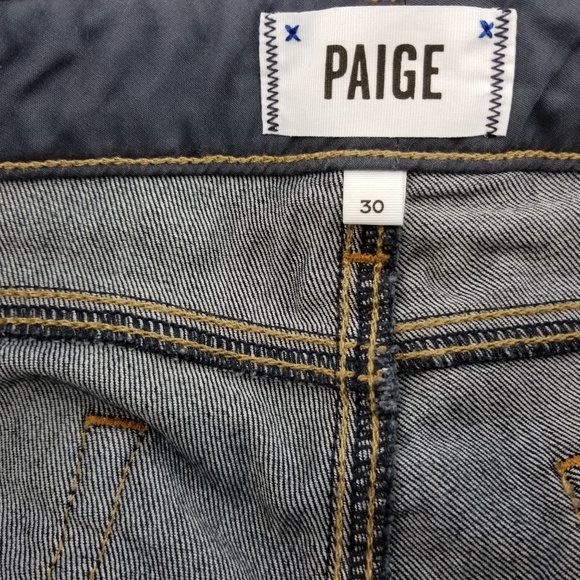 Paige Womens Skyline Straight Leg Mid Rise Jeans D - Picture 5 of 6